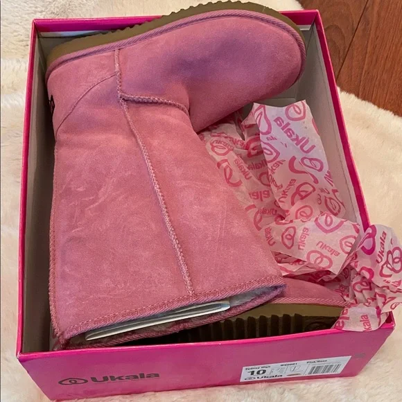 New! Ukala Women's SZ 10 Pink Winter Boots - Picture 8 of 11